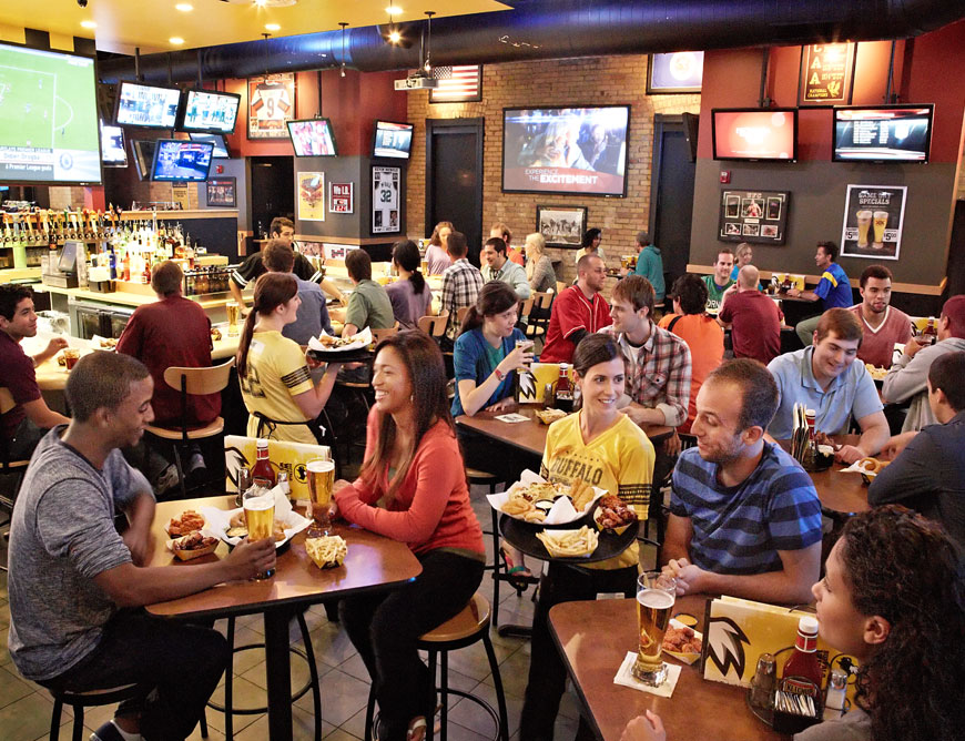 Buffalo Wild Wings design & decor