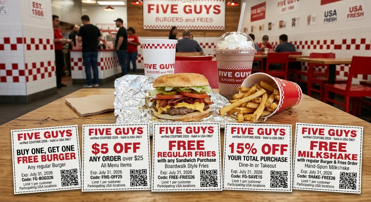 Five Guys design & decor
