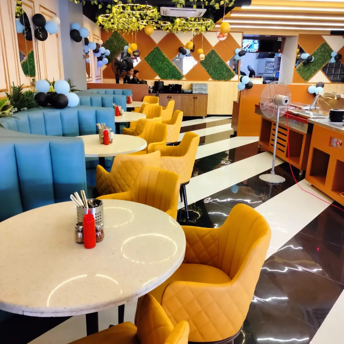 U.S.Pizza design & decor