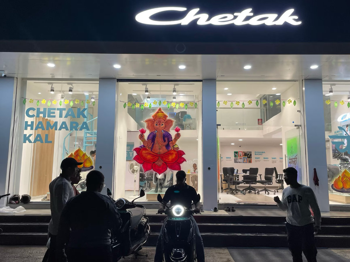 Bajaj Chetak new outlets