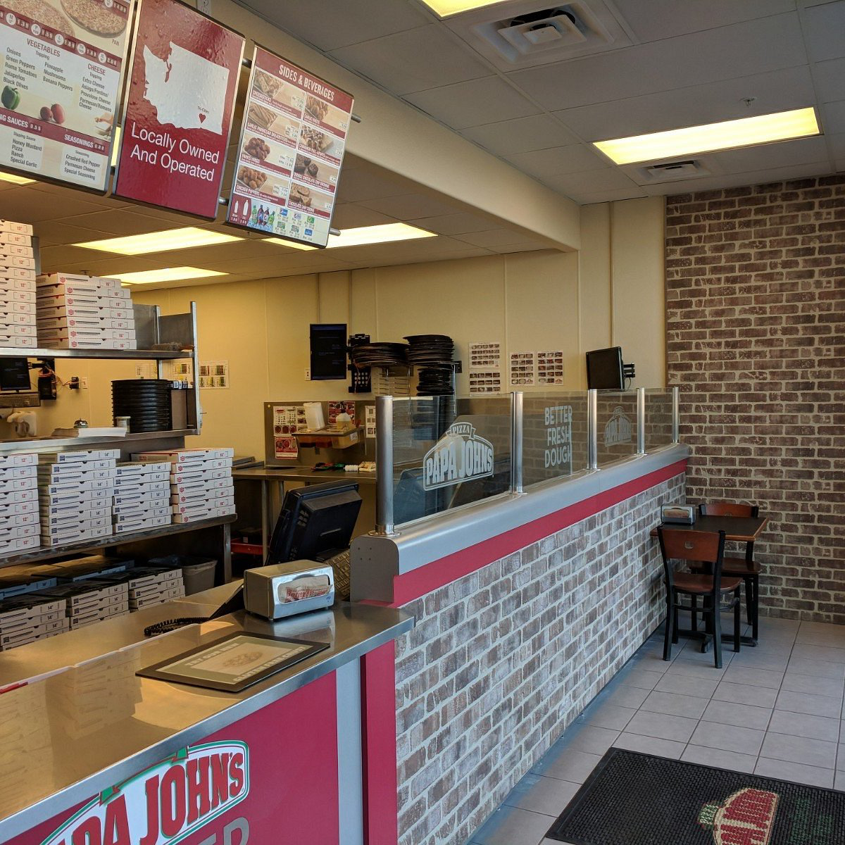 Papa John's design & decor