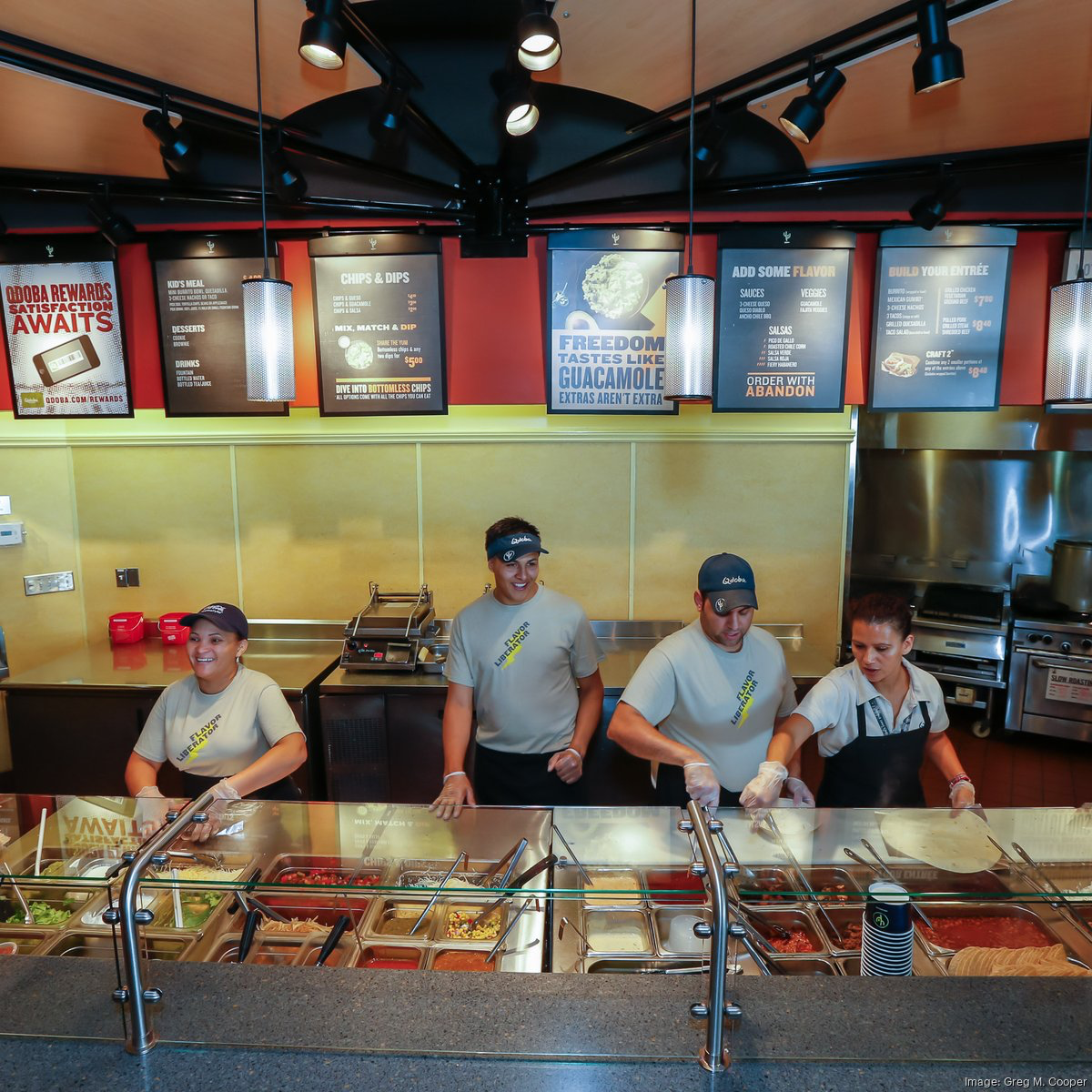 Qdoba design & decor