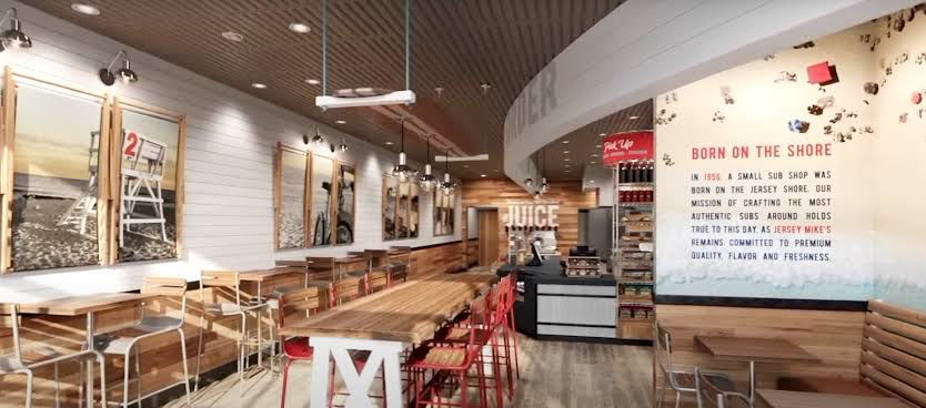 Jersey Mike's design & decor