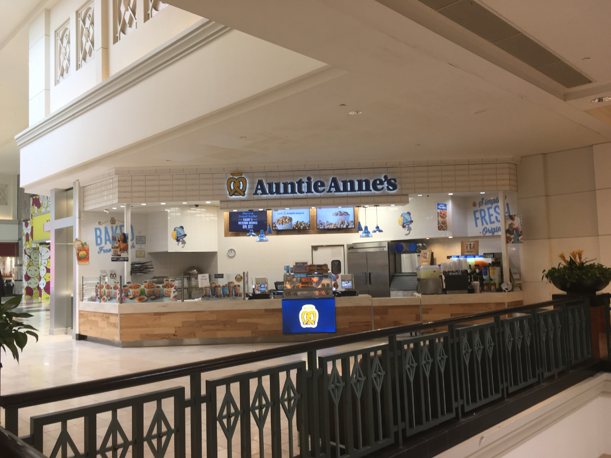Auntie Anne's new outlets
