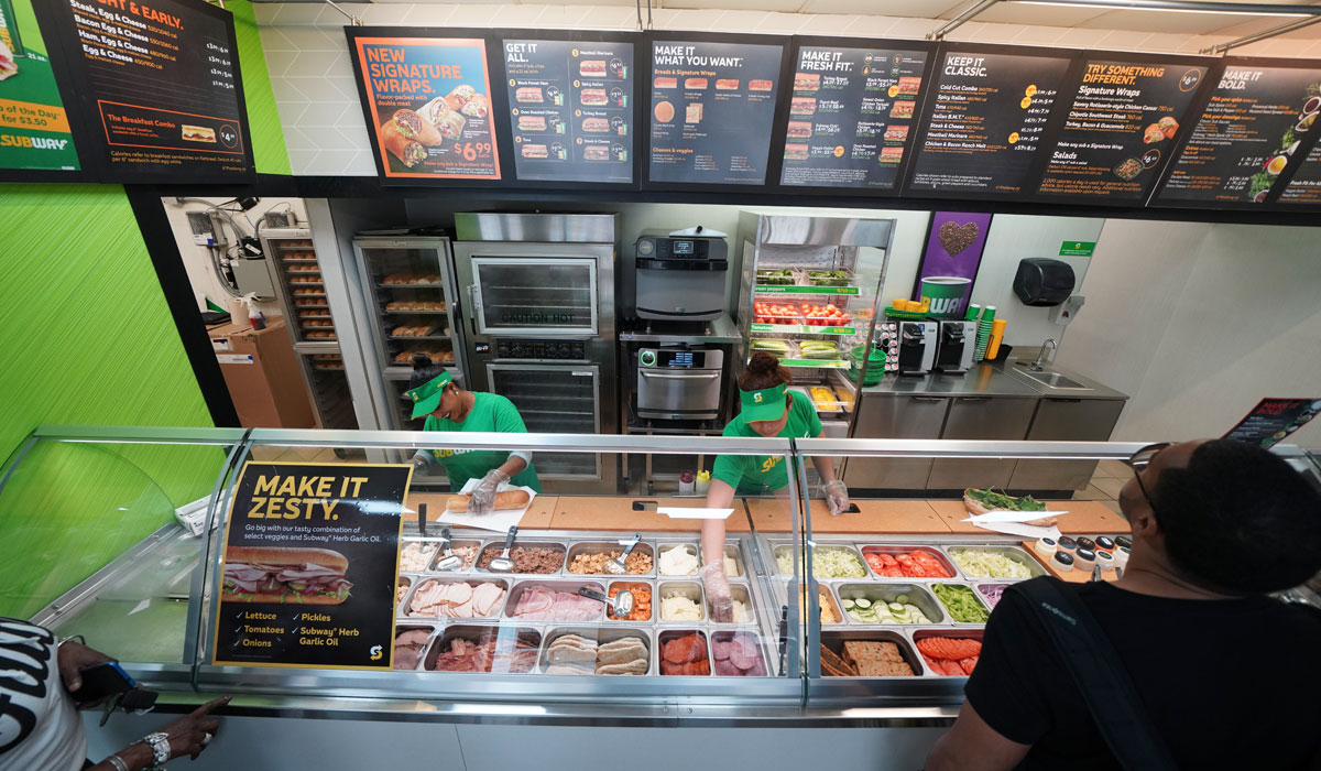 Subway product images
