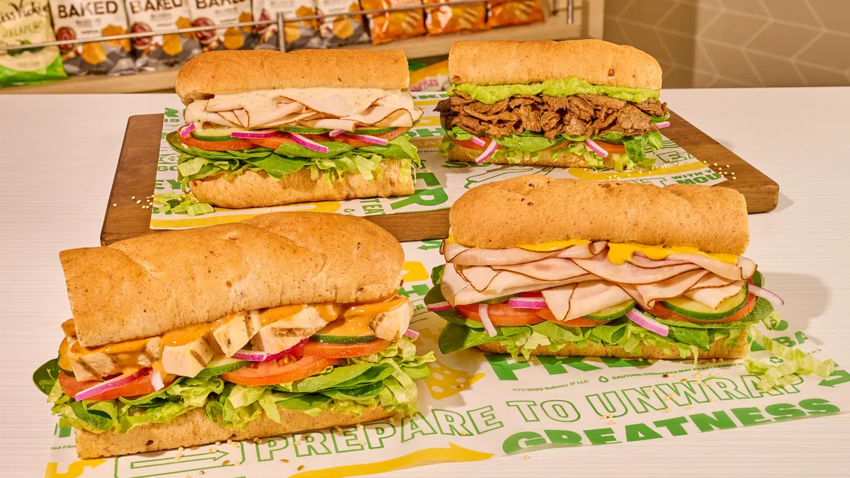 Subway product images